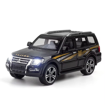 1/32 Mitsubishi Pajero Alloy Toy Suv Car Simulation Model Diecast Black - £14.20 GBP