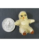 Antique Mini Bisque Snow Baby Figurine Miniature Sitting Vintage Old  Sn... - $16.83