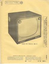 1957 TRAV-LER 721-K-120 TELEVISION Tv Photofact MANUAL T-760 765 767 LP-... - £8.18 GBP