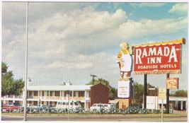 Postcard Ramada Inn Roadside Hotels Amarillo Texas - $2.81