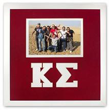 Kappa Sigma Fraternity Red &amp; White Licensed Photo Frame Holds 4x6 Photo Wall Mou - £20.58 GBP