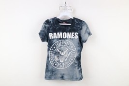 Vintage 90s Y2K Womens Medium Acid Wash The Ramones Band Short Sleeve T-Shirt - £45.91 GBP