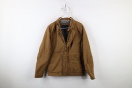 Vintage American Eagle Outfitters Mens Small Fleece Lined Waxed Canvas Jacket - £95.22 GBP