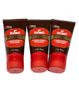 3 Kiwi No Buff Cream Polish Revives &amp; Nourishes Brown Leather 1.7oz - $31.99