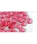 Translucent Pink Acrylic Hearts for Vase Fillers, Table Scatter, or Deco... - £5.45 GBP
