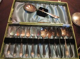 Dessert Set 6 Serving 13 Pieces Marked Compatible with Sheffield Year 19... - £96.75 GBP