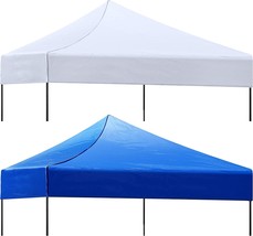 Blue And White, Top Only, 2 Pcs\. Canopy Top Replacement Cover Outdoor C... - £51.93 GBP