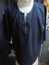 &quot;&quot;DARK NAVY PULL OVER, LIGHT WEIGHT, TOP&quot;&quot; - COOFANDY SIZE M - $9.89