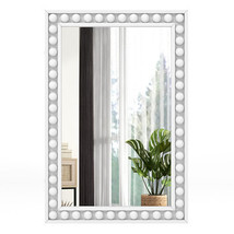 24 x 36 Inches Rustic Wall Mirror with Solid Wood Frame for Living Room  Bedroom - $2,755.41 MXN