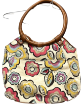 Relic Womens Floral Flowers Canvas Handbag Multi Pockets 13 x 11 x 4.5 in - £14.69 GBP