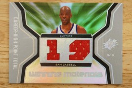 NBA 2007-08 SPx Winning Materials Jersey Number Sam Cassell WMJ-SC Clippers - £7.79 GBP