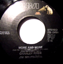 Charley Pride-More and More / Radio Heroes-45rpm-1983-EX - £3.95 GBP