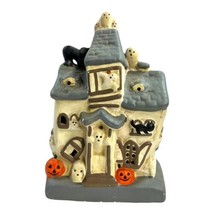 Vintage Halloween Haunted House Cottage Decor Light Electric  5.5”x3.75”x2.5” - £22.41 GBP