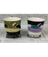 Cute Animal 3D Upside Down Design Coffee Mug Set Christmas Gift Idea Cat Man - $28.26