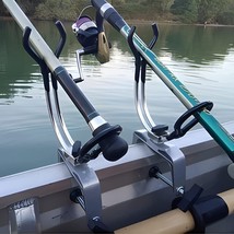 Boat Fishing Rod Holder Dock Fishing Pole Holder 360 Degree Adjustable Dual-use  - £36.08 GBP