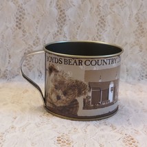 Boyds Bearcountry Tin Cup Souvenir from Boyds Teddy Bear Store FREE SHIP... - £14.65 GBP