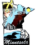 Minnesota 6 Color United States Fridge Magnet - $5.99