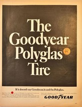 The Goodyear Custom Wide Thread Polyglas Tire -1969 Vintage Print Ad - $182.85 MXN