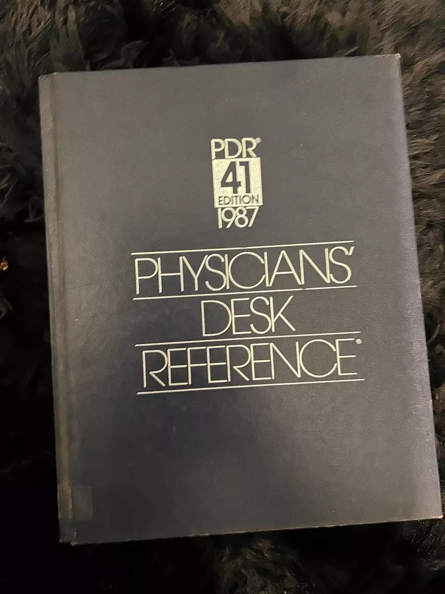 Physicians&#39; Desk Reference, PDR 41st Edition, 1987 - $15.00