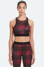 NWT Alala Harley Red Plaid Sports Bra carbon38 bandier size S - £31.45 GBP