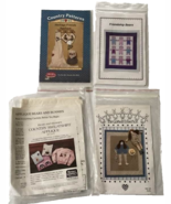 Lot 4 Craft Patterns Country Bear Bunny Doll Quilt Americana Applique Cornell - $19.79
