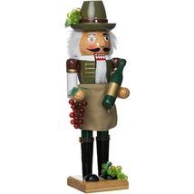 Wine Grower Wooden 15 Inch Christmas Nutcracker Holiday Decoration Nut C... - $52.24