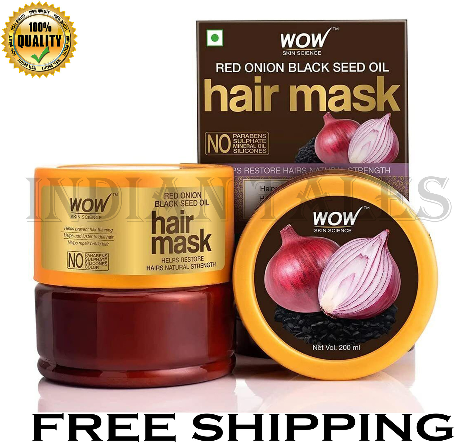  WOW Skin Science onion hair mask for Dandruff/Hair Growth/- 200ml - $27.99