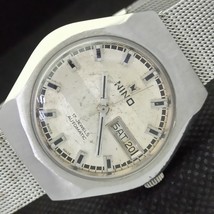 Vintage Nino Automatic Swiss Mens DAY/DATE Original Dial Watch 535-a283074-6 - £59.13 GBP