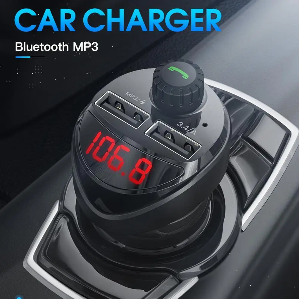 Bluetooth-compatible FM Transmitter Car Player Kit Car Bluetooth-compati... - £11.34 GBP