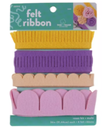 Roses Felt Ribbon 36&quot; Tree House Studio New - $95.31 MXN