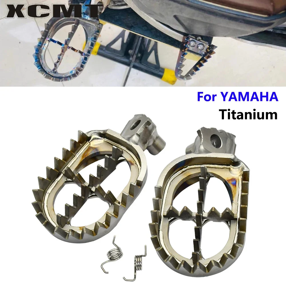 Motorcycle Titanium TC4 Foot Pegs Footpeg Pedals FootRest For YAMAHA YZ ... - $220.56