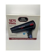 Vidal Sassoon 1875 Watt Professional Turbo Dryer 3 Heat/Speed Settings New - $354.53 MXN