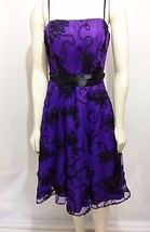 Josh Jazz 5/6 Black Purple Spaghetti Strap Prom Party Dress Crinoline Pe... - £33.00 GBP