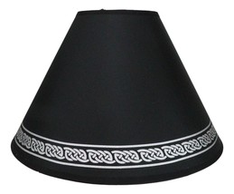 Ebros Black Silver Celtic Knotwork Motif Table Lamp Shade Replacement Pa... - $372.61 MXN