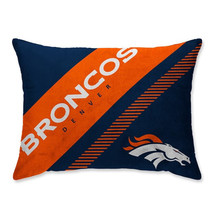 Denver Broncos 20&quot;x26&quot; Super Plush Mink Diagonal Bed Pillow - NFL - $27.15