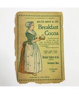 Walter Baker &amp; Co&#39;s Breadfast Cocoa Advertising Page Late 1800&#39;s Vintage... - $235.47 MXN