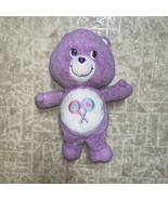 Care Bears Share Bear Plush Purple 8 Inch 2002 TCFC Stuffed Animal Toy - £7.09 GBP