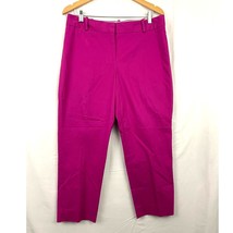 Talbots Curvy Pink Business Pants Sz 10 Trousers Slacks Casual Cotton Blend - $17.99