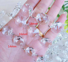 6FT/2M Hanging Clear Bead Garland Wedding Table Centrepiece Decoration - £9.00 GBP