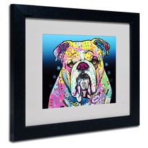 The Bulldog Matted Artwork by Dean Russo with Black Frame, 11 by 14-Inch - £53.95 GBP