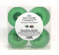 4 Pack of Balsam and Cedar Mineral Oil Based Scented Tea Lights up to 8 ... - $4.80