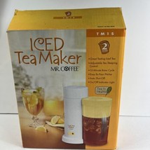 Mr. Coffee 2 Qt. Quart Iced Tea Maker Yellow Lid Model TM1S Makes 8 Cups - $38.61