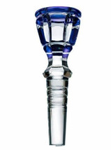 Waterford Mixology Bottle Stopper Topper Argon Blue Crystal #164987 New - £71.86 GBP