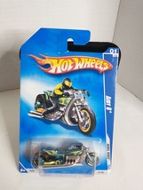 Hot Wheels 2009 Rebel Rides Airy 8 Motorcycle Bike Blue Die Cast - £4.27 GBP