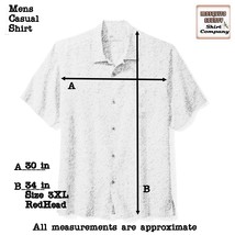 RedHead Men shirt s/s pit to pit 30&quot; 3XL casual cotton fishing equipment  button - £15.76 GBP