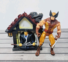 Toy Biz Marvel Legends Wolverine (Brown Costume) 6&quot; Action Figure 2004 W Stand - £19.17 GBP