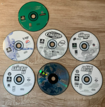 PS1 7 Sports Game Lot: Discs Only:Ncaa, Nfl, Pool, Atv Quad, Basketball, Footbal - £11.84 GBP