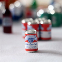 Dollhouse Budweiser Miniature Cans 1/12 Scale VERY realistic - $59.40 MXN+