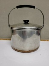 Revere Ware 1801 Stainless Copper Bottom 6 Qt Stock Pot Bail Handle Vintage Used - £47.92 GBP