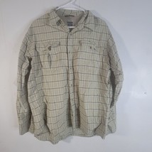 Mens Columbia Titanium Long Sleeve Plaid Button Front Shirt Size Large - £13.78 GBP